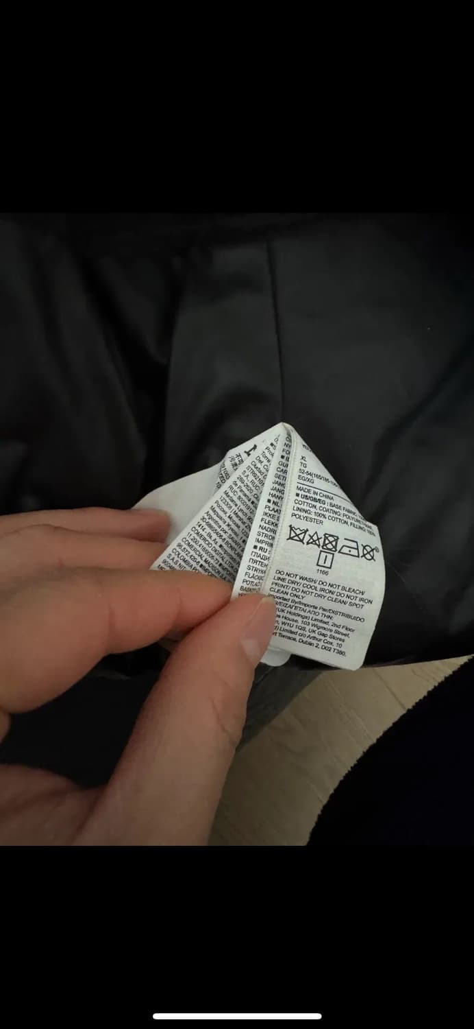 이지 갭 라운드 패딩 팝니다 블랙 xl 상품이미지3