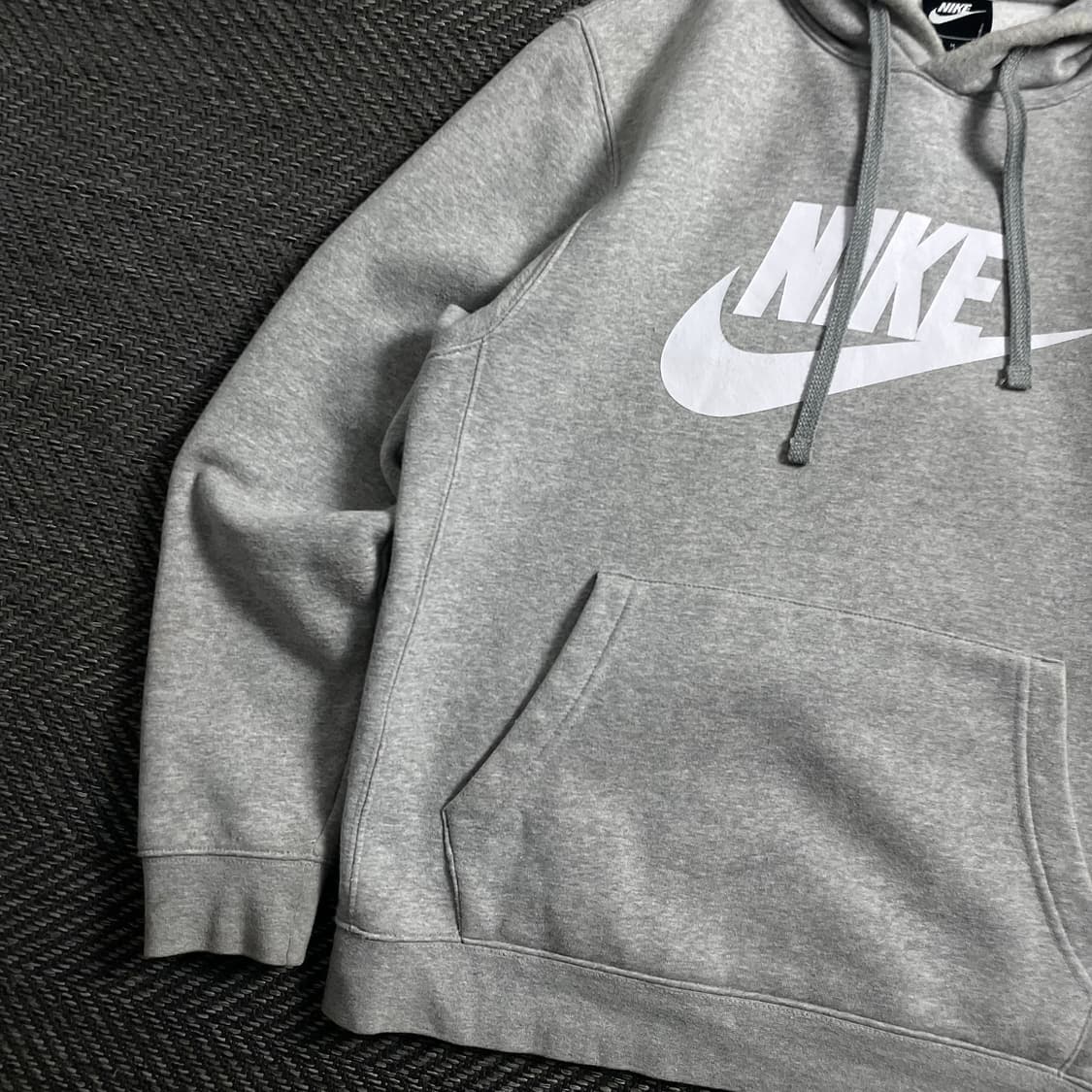 나이키 NSW 스우시 그레이 기모 후드 티셔츠o 4155 상품이미지3