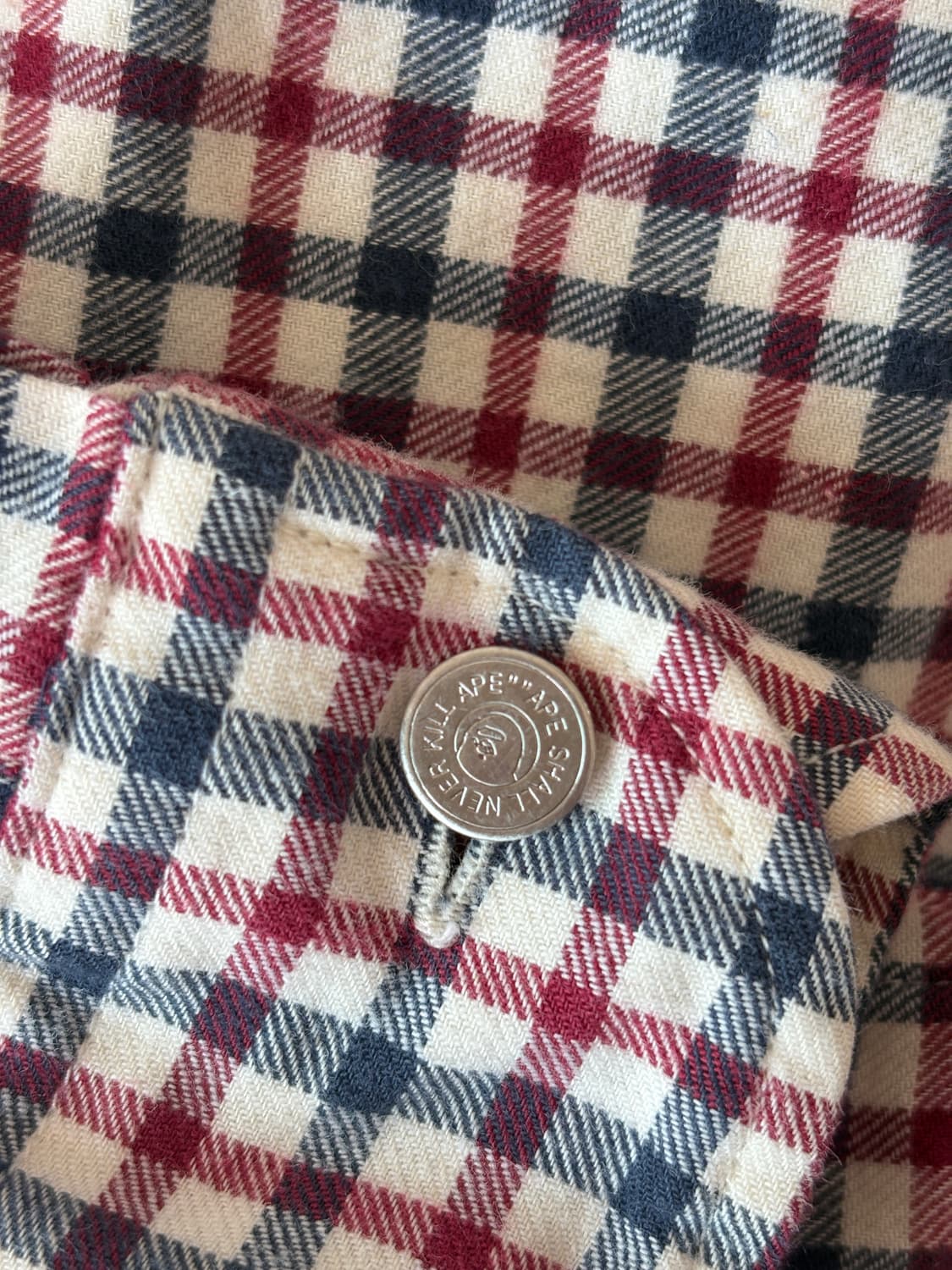 베이프 체크셔츠 L 상품이미지7