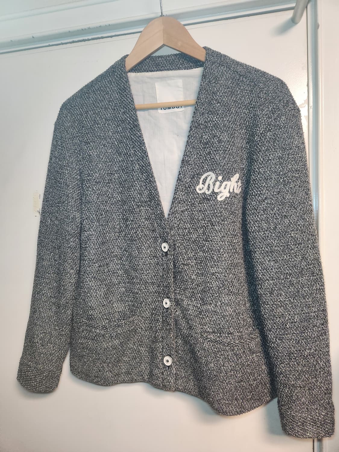 스튜디오톰보이 가디건 멜란지 그레이 F 상품이미지1