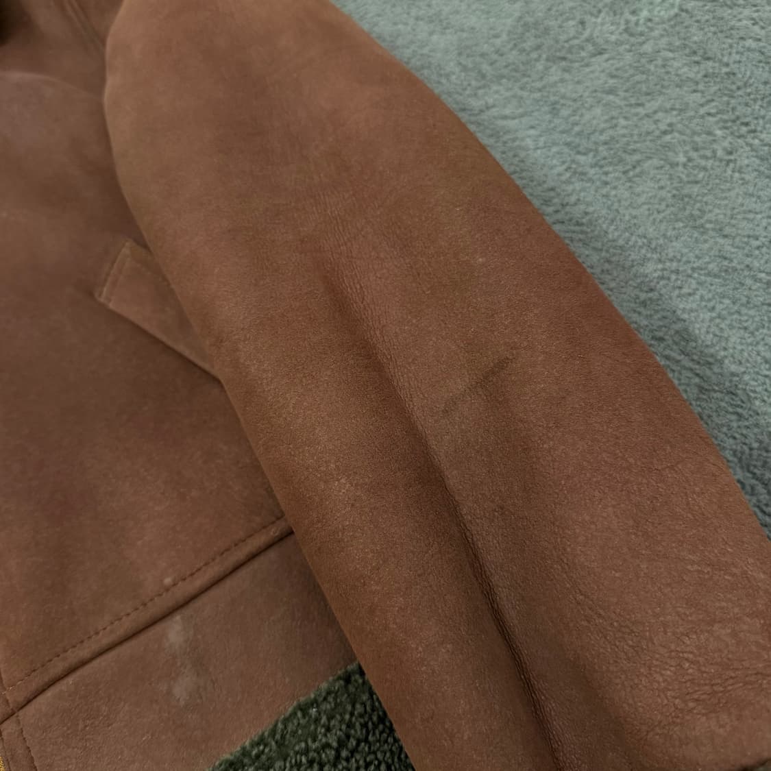 [ 85-92-160 ] 빈티지 쉐르파 스웨이드 양가죽 무스탕 자켓 상품이미지8