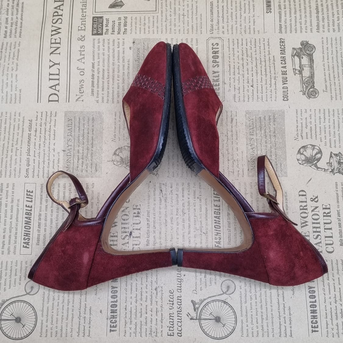 셀린느 스웨이드 메리제인힐7.5 240 굽9 상품이미지5