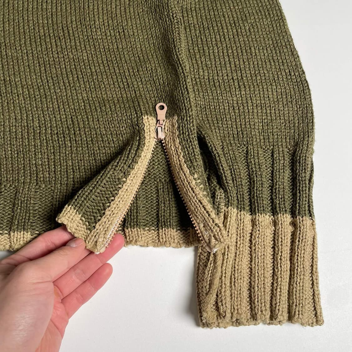 Ogg geral paris 2톤 지퍼 니트 (france)   상품이미지5