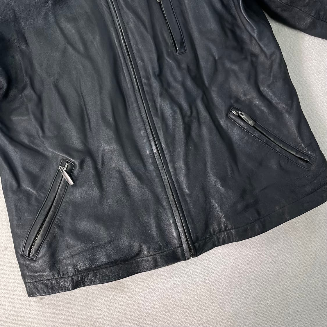 W 100 버버리 90s 램스킨 가죽 자켓 상품이미지7