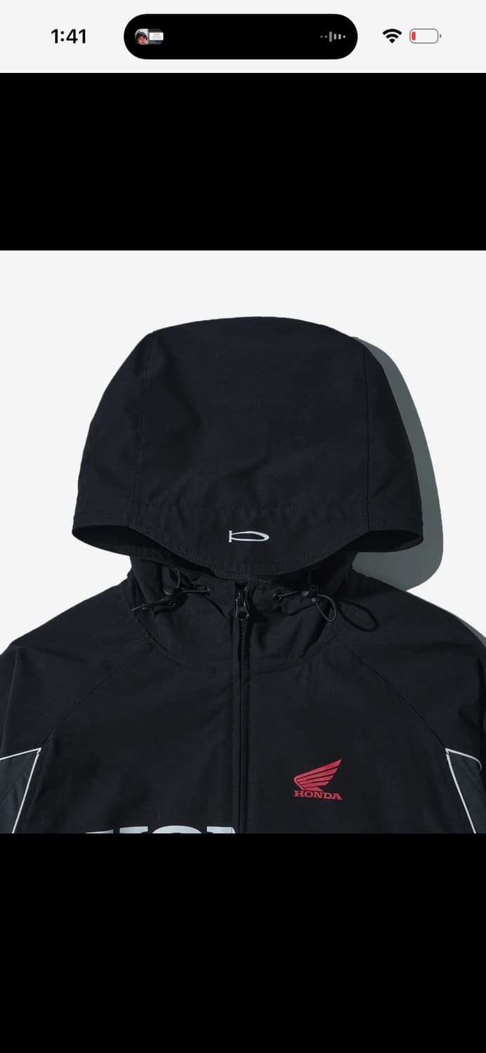 혼다 후디 캡 트랙 블랙 재킷 상품이미지3