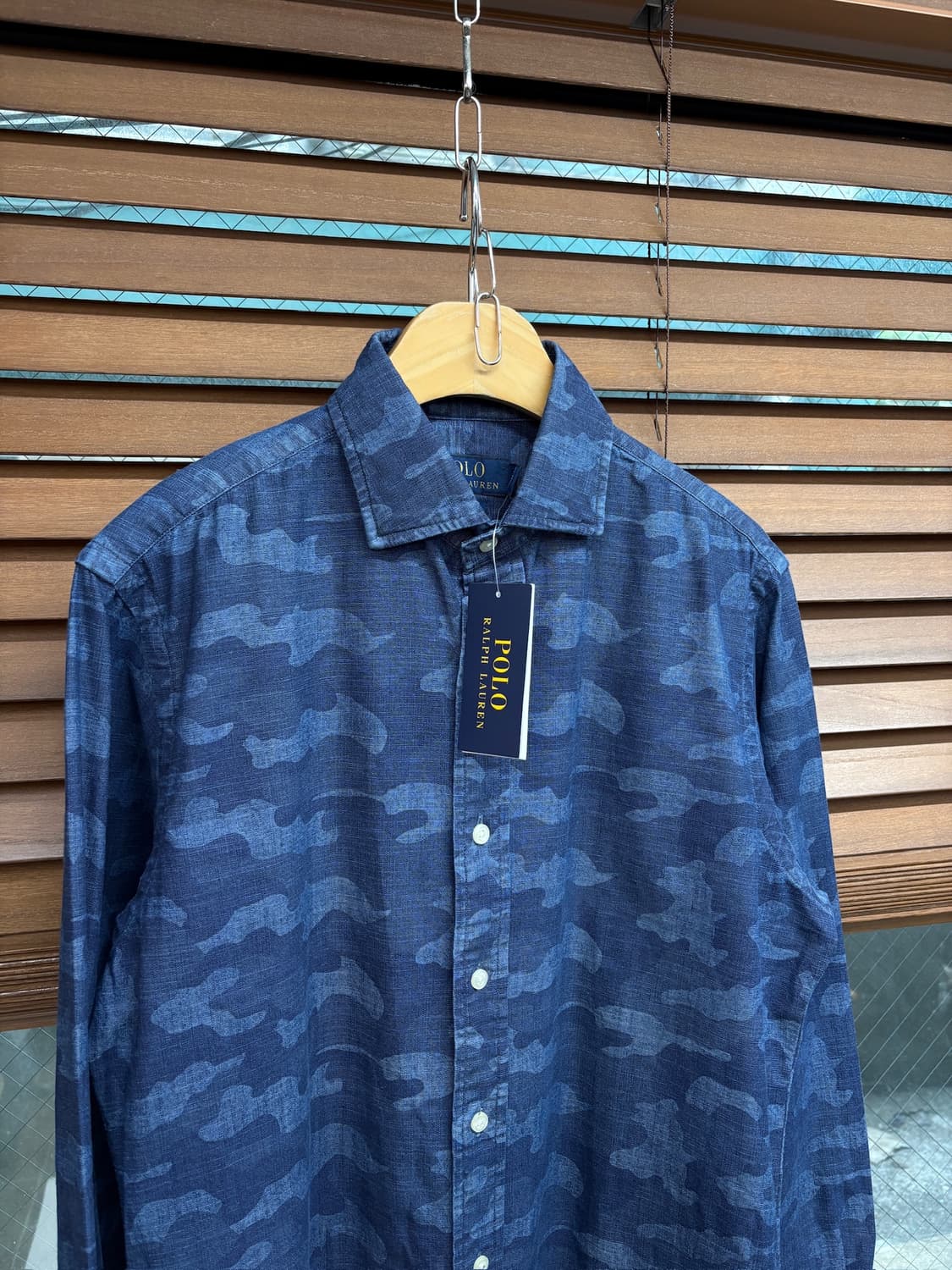 Polo Ralph Lauren 폴로랄프로렌 인디고 카모플라주 린넨 셔츠 상품이미지2