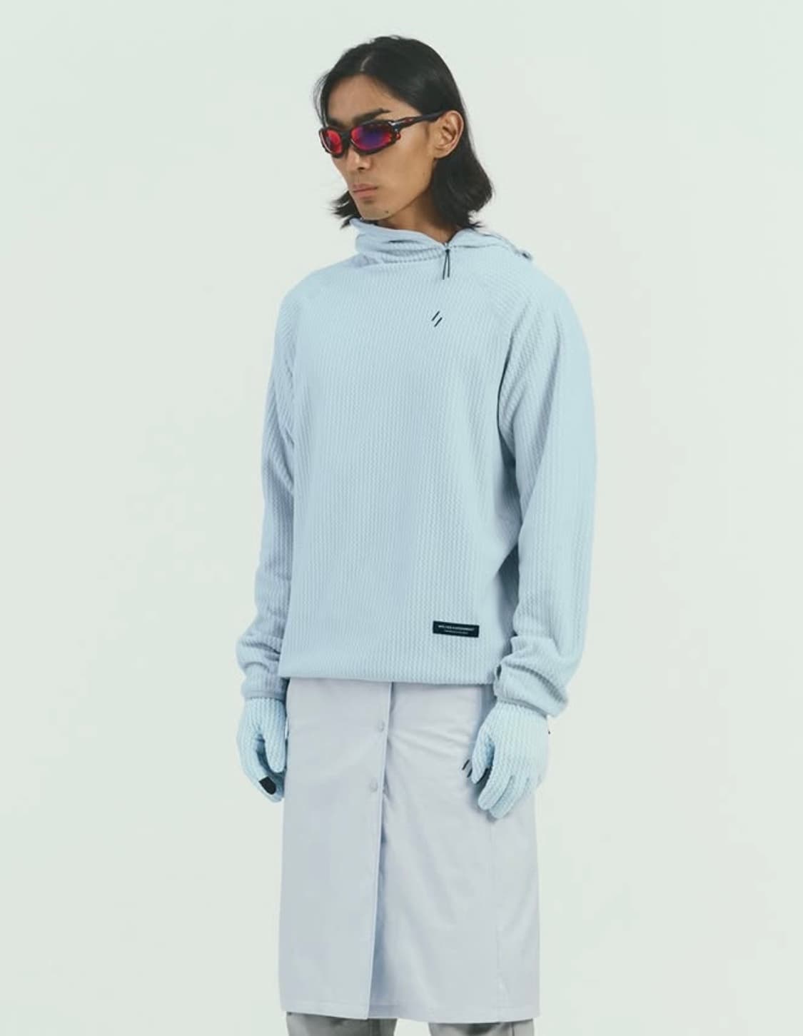 웰터익스페리먼트 와플후드 플리스 스카이블루 1 상품이미지1