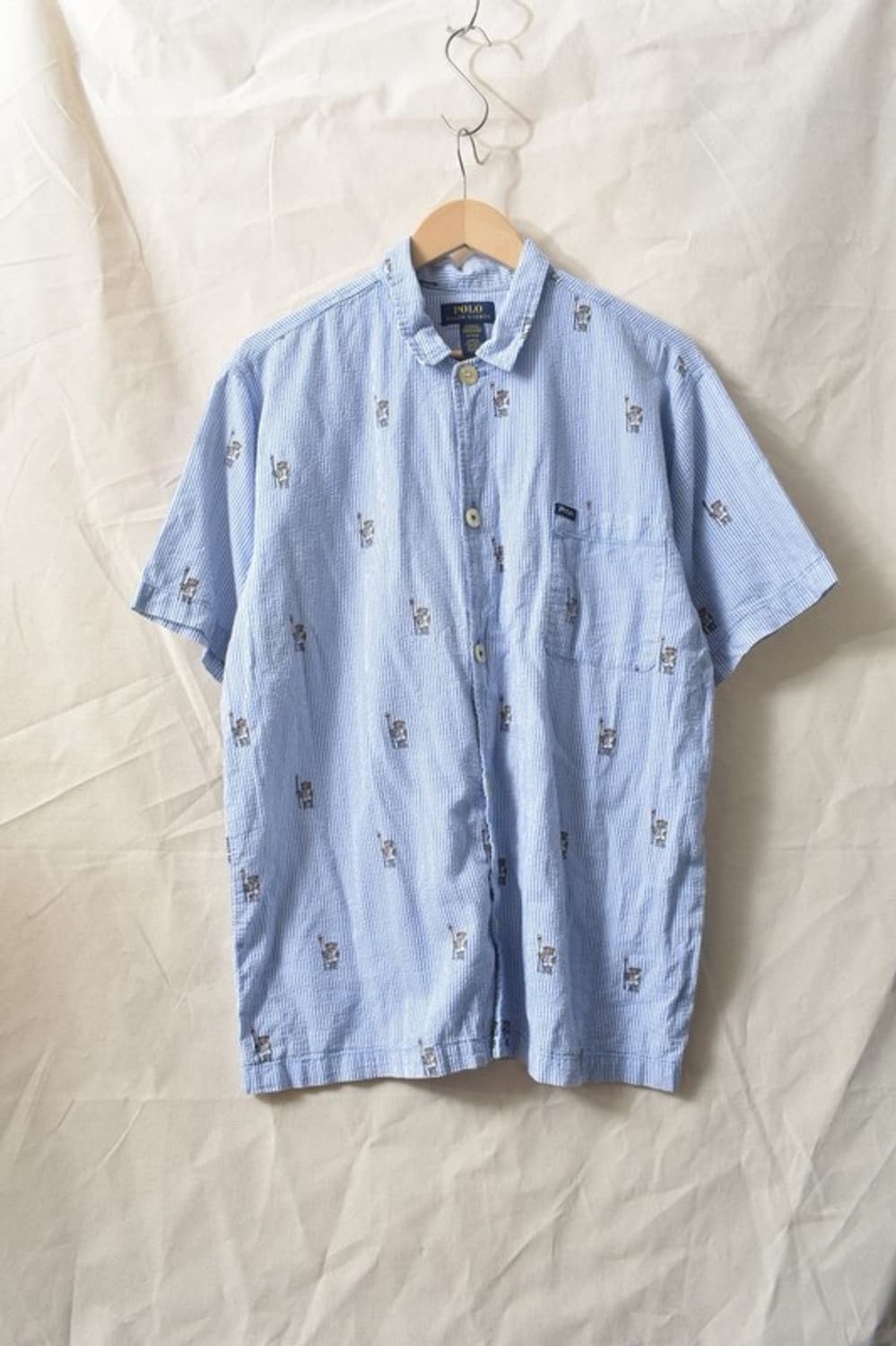 폴로 랄프로렌 시어서커 파자마 셔츠 M M0288 상품이미지2