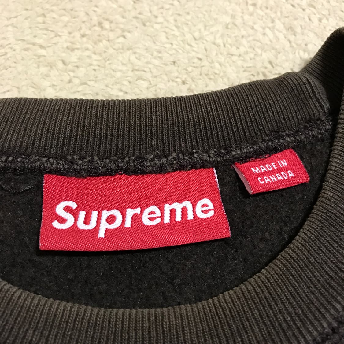 슈프림 브라운 박스로고 크루넥 2004 상품이미지4