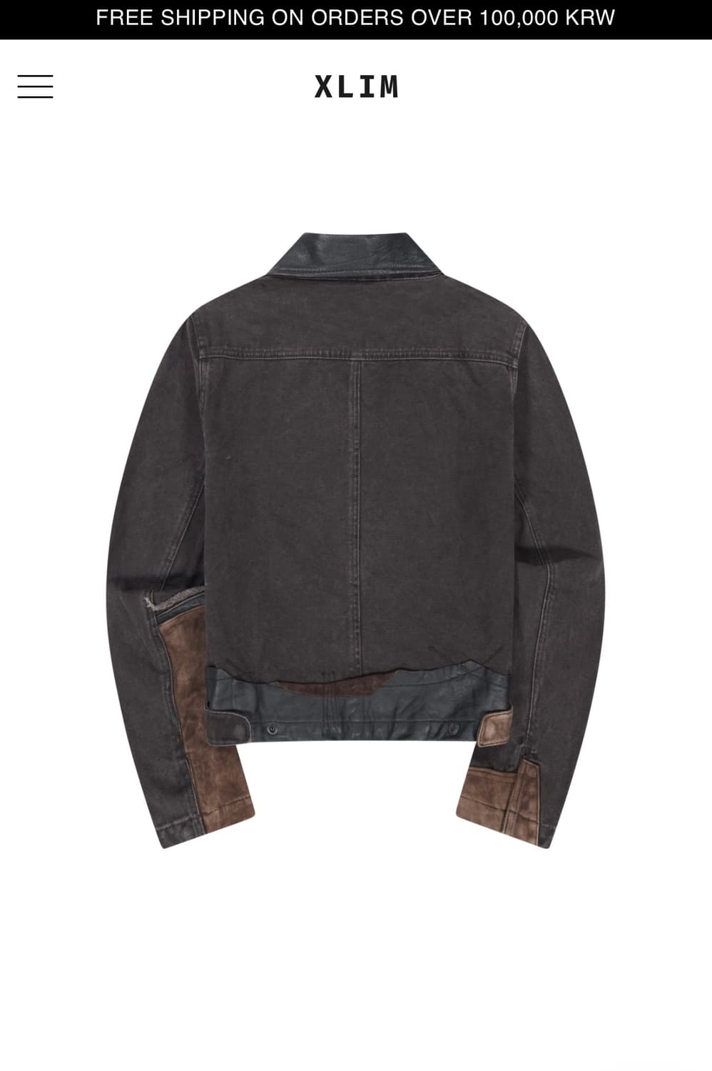 (정가판매) xlim ep.8 01 jacket brown 상품이미지3
