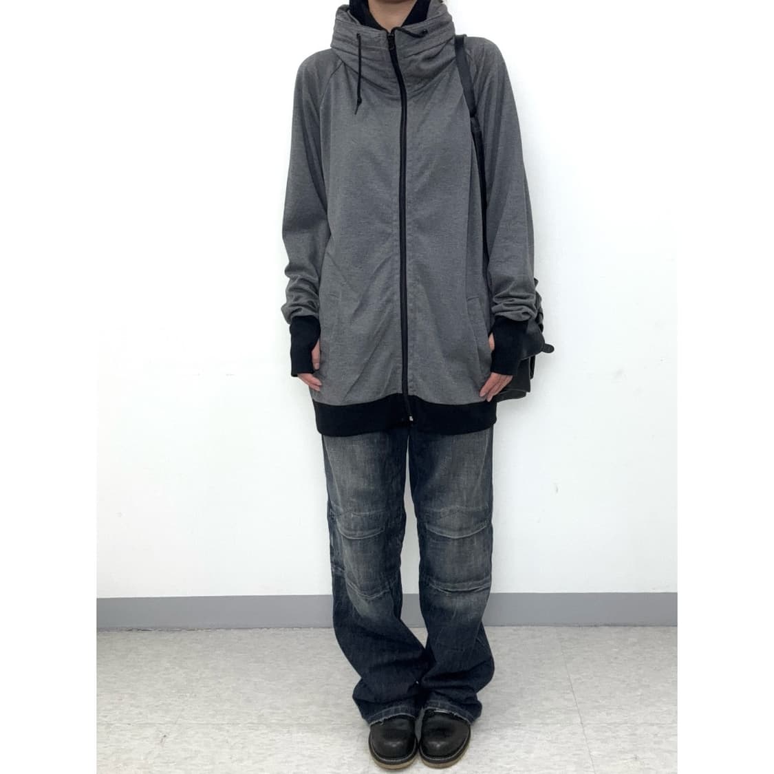 빈티지 락시크 하이넥 후드집업 상품이미지2