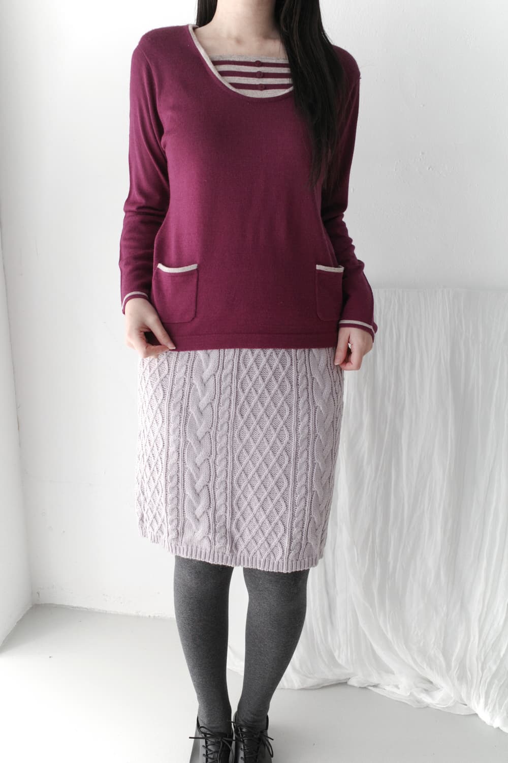 layered stripe knit 상품이미지5