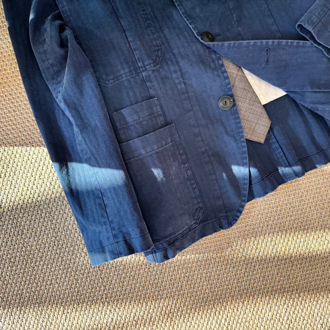 BSF 이탈리안 최상급 게버딘 코튼 아메카지 블레이저 필드코트 숏코트
 상품이미지6