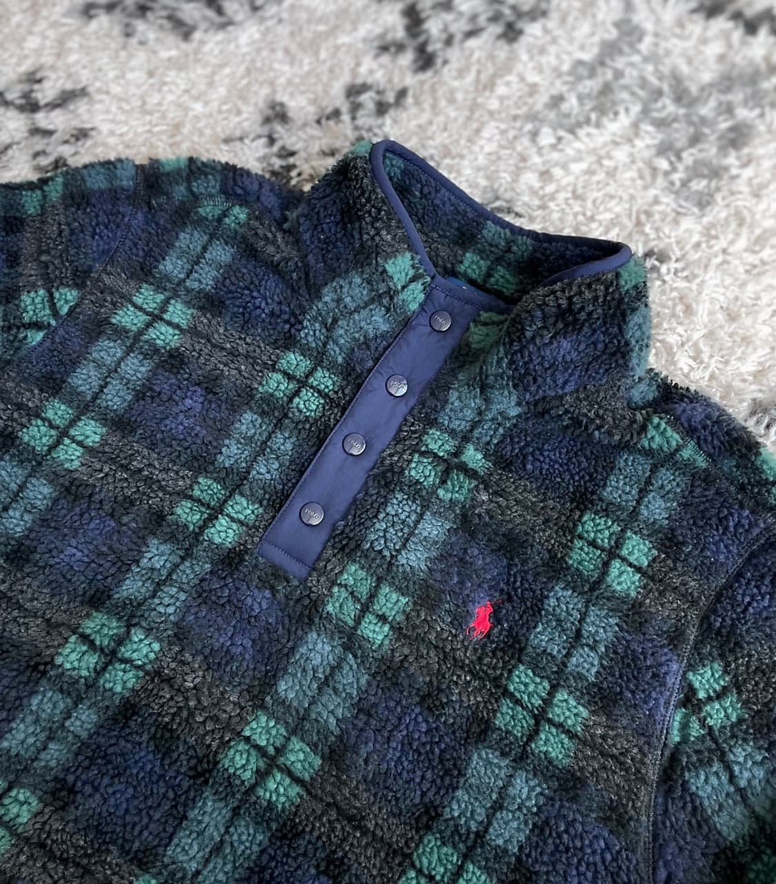 폴로 랄프로렌 블랙와치 아노락 풀오버 후리스 플리스 상품이미지2