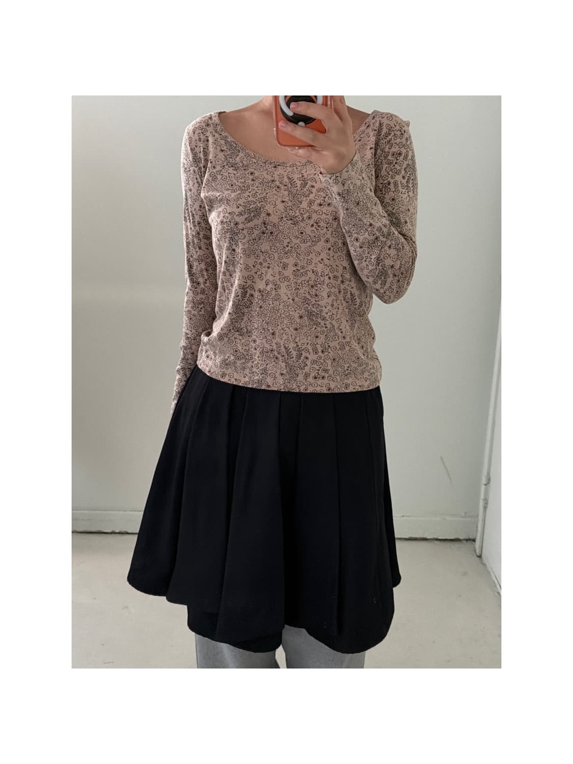 일본빈티지 레이스 플라워 롱슬리브 상품이미지1