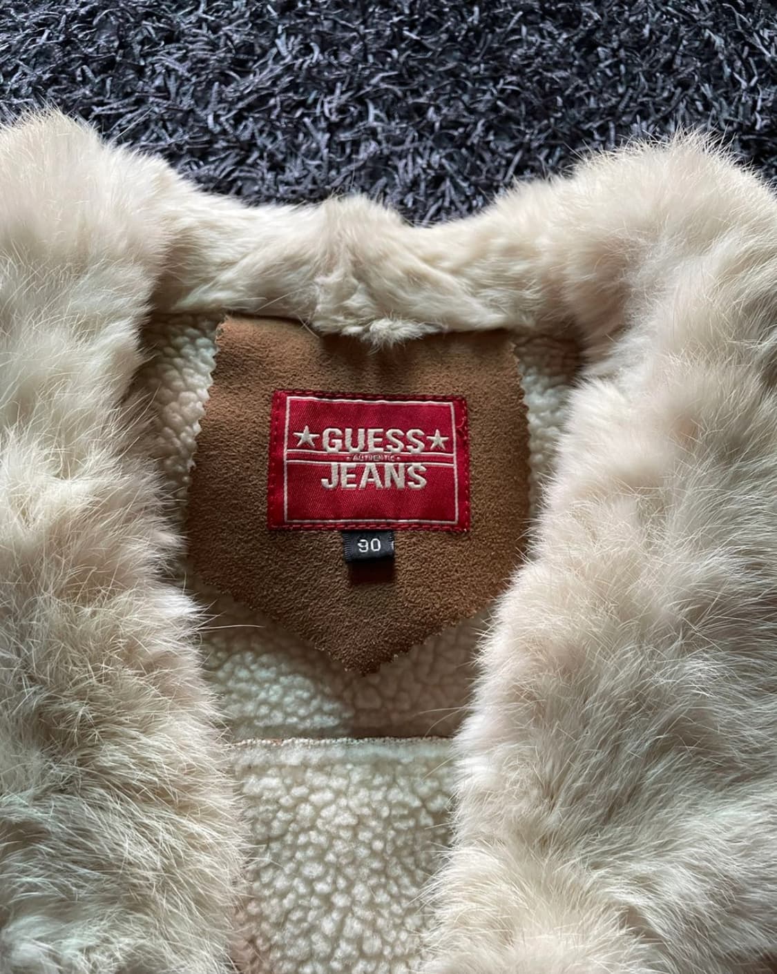 [90size] 게스 우먼스 무스탕 상품이미지3