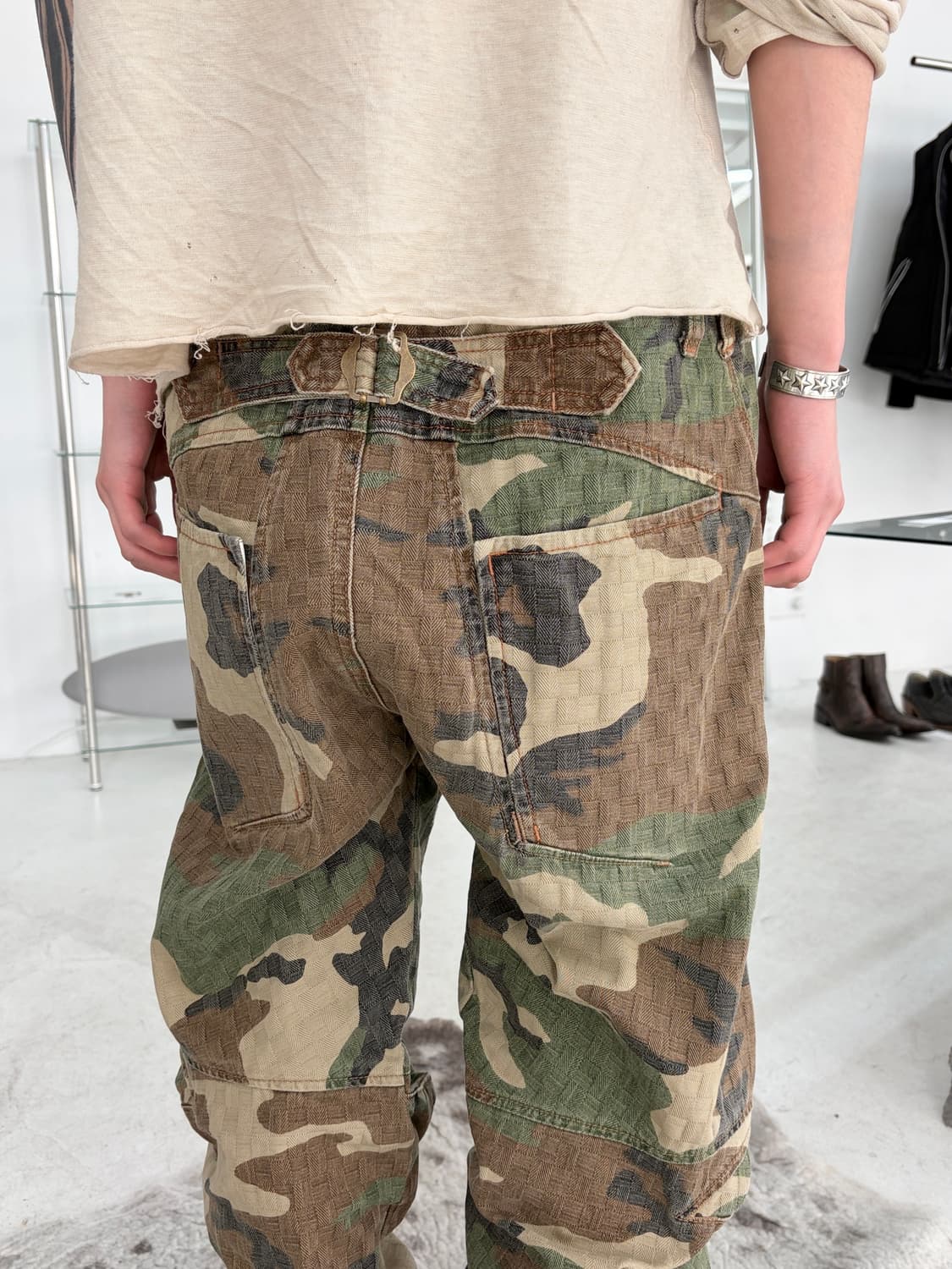 2000‘s 저버드 스타 패널 카모 사루엘 팬츠 상품이미지4