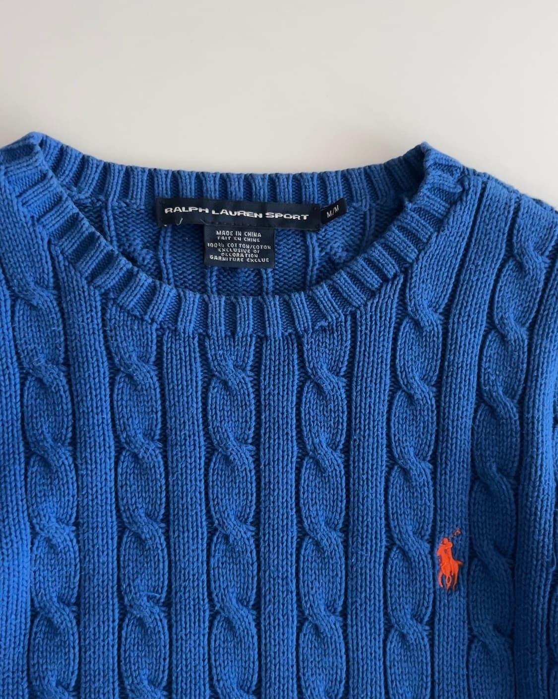 폴로 랄프로렌 우먼 케이블 니트 M 상품이미지4