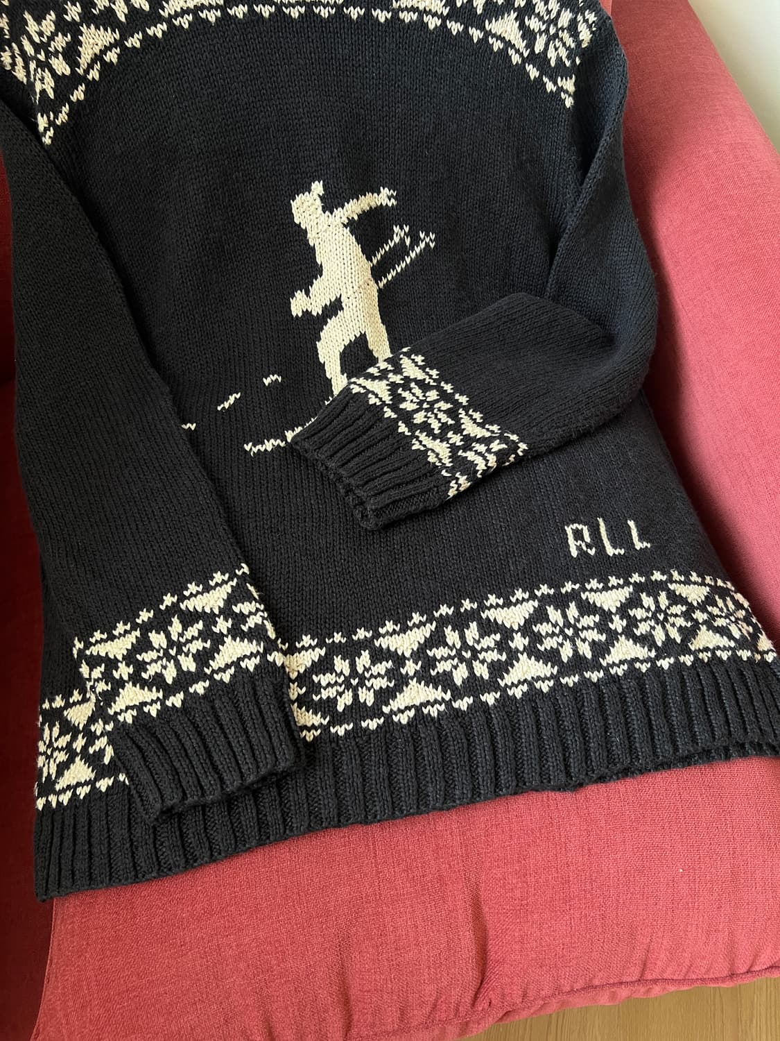 랄프로렌 익스클루시브 스키 패턴 롱 니트 스웨터 상품이미지3