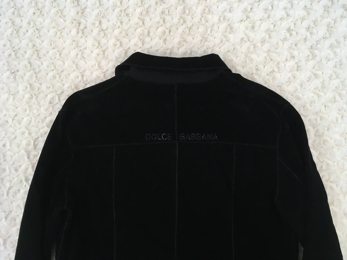 돌체앤가바나 블랙 벨벳 큐빅 자켓 상품이미지7