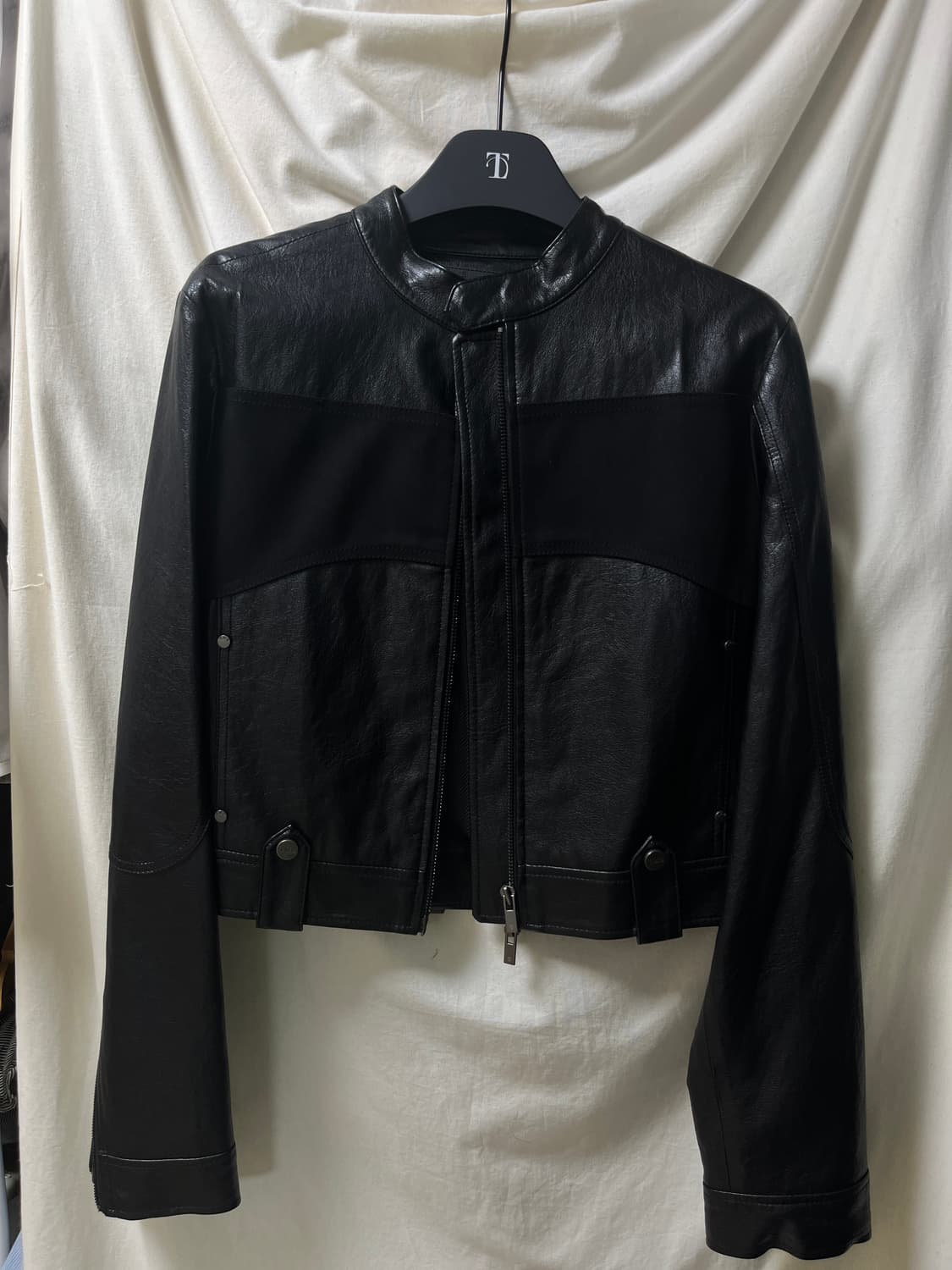 트리밍버드 스웨이드 크롭 바이커 자켓 OS 상품이미지3