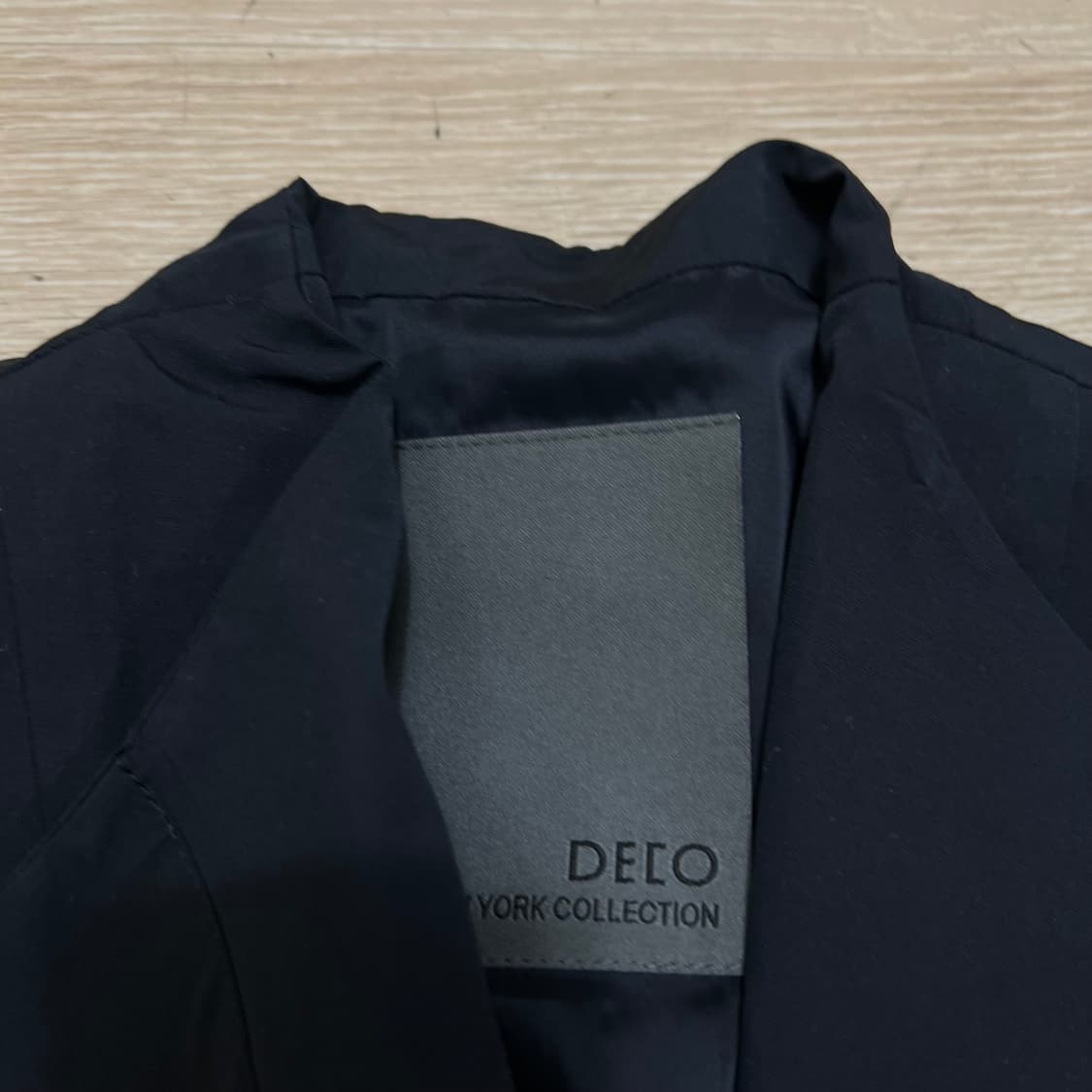 데코 여성 코튼 트렌치 롱코트 [블랙] 85-94-160 상품이미지4