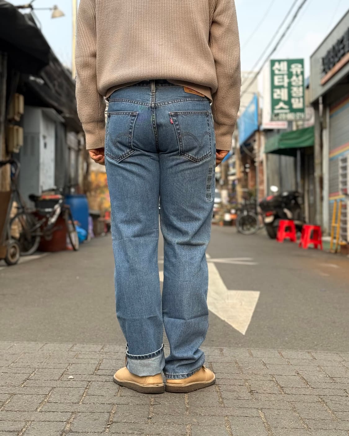 00‘s 리바이스 505 레귤러핏 데님 팬츠 [데드스탁] 32 상품이미지8