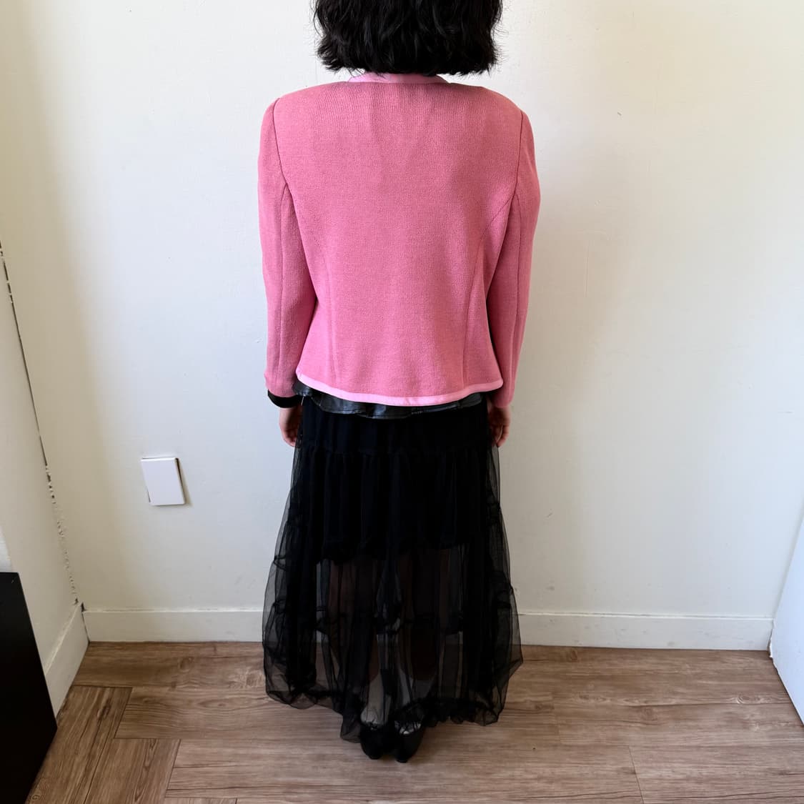 세인트존 인디핑크 트위드 자켓 상품이미지3