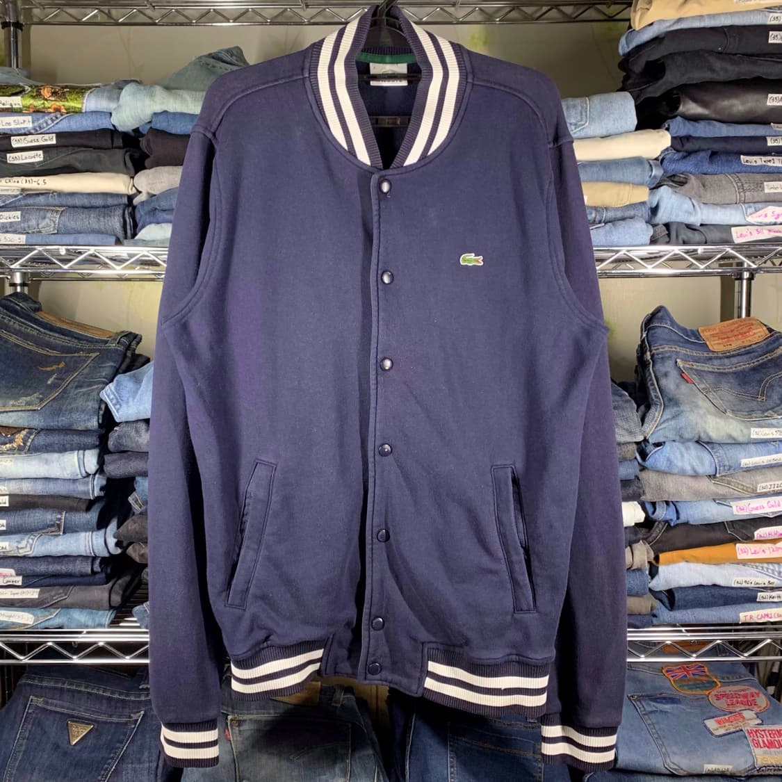 [L] 라코스테 스몰로고 코튼 바시티자켓 상품이미지2