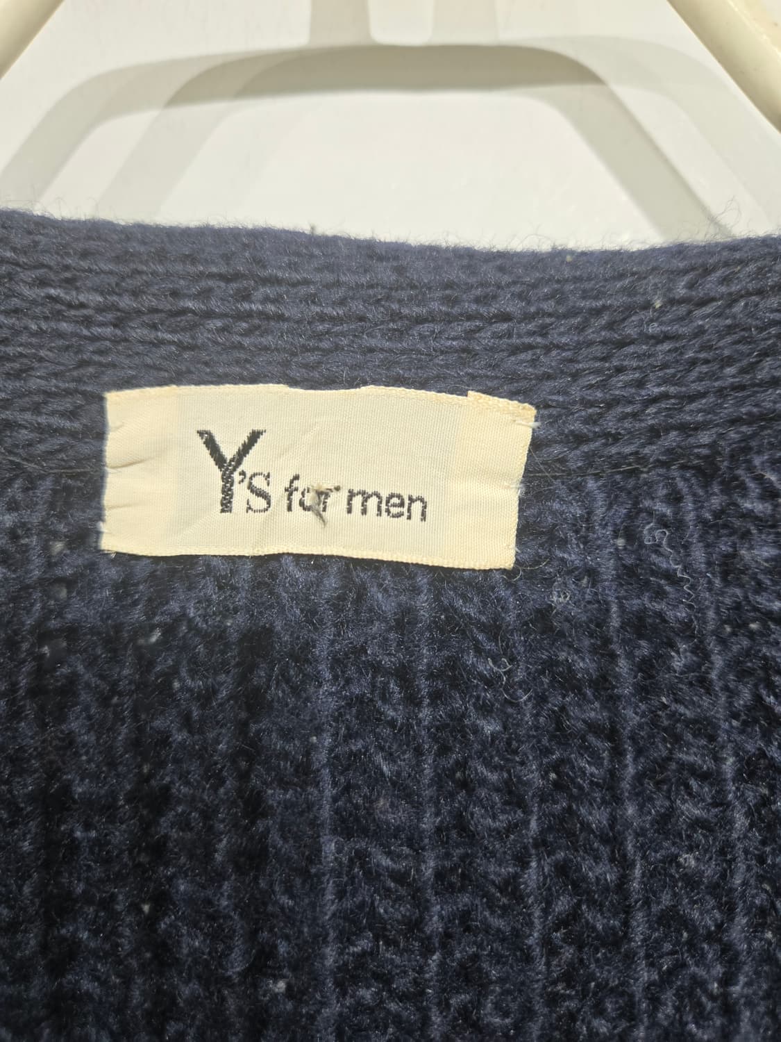 요지 야마모토 네이비 니트 가디건 상품이미지5