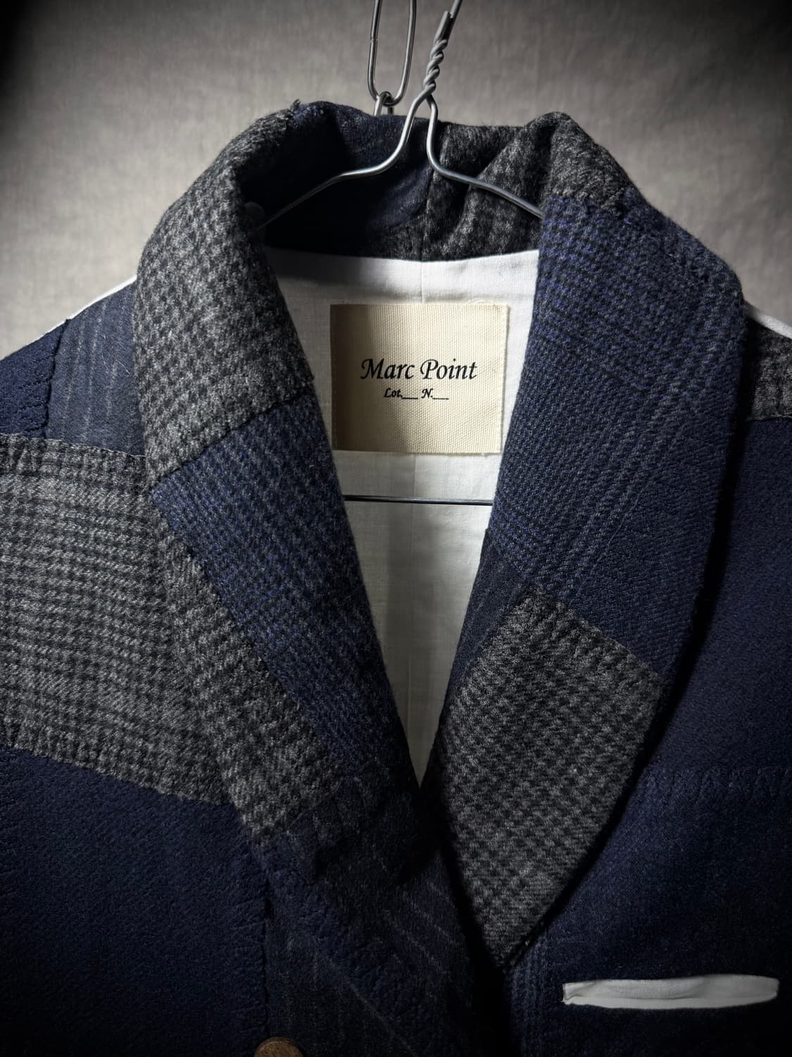 Marc Point Wool Patchwork Vest 상품이미지3