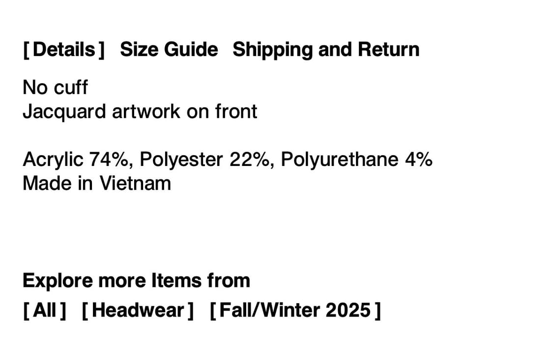 디스이즈네버댓) Heart Logo No Cuff Beanie DKN F 상품이미지3