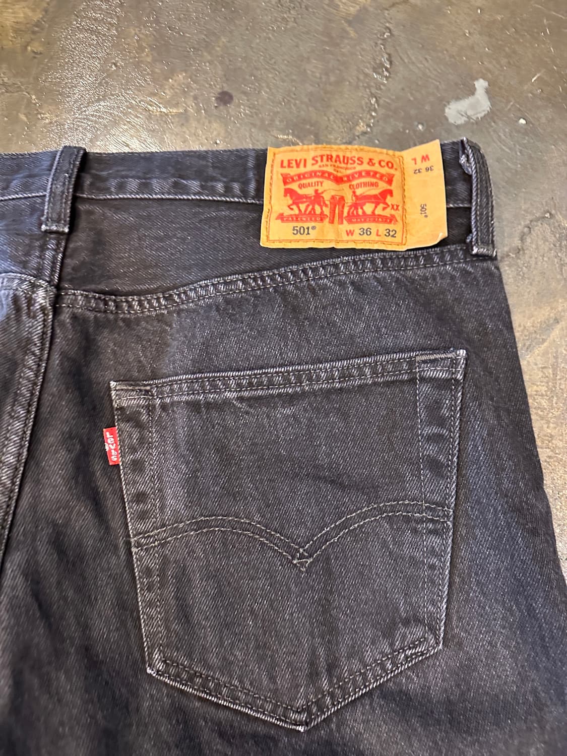 Levis 리바이스 501 W36 L32 블랙진 상품이미지4