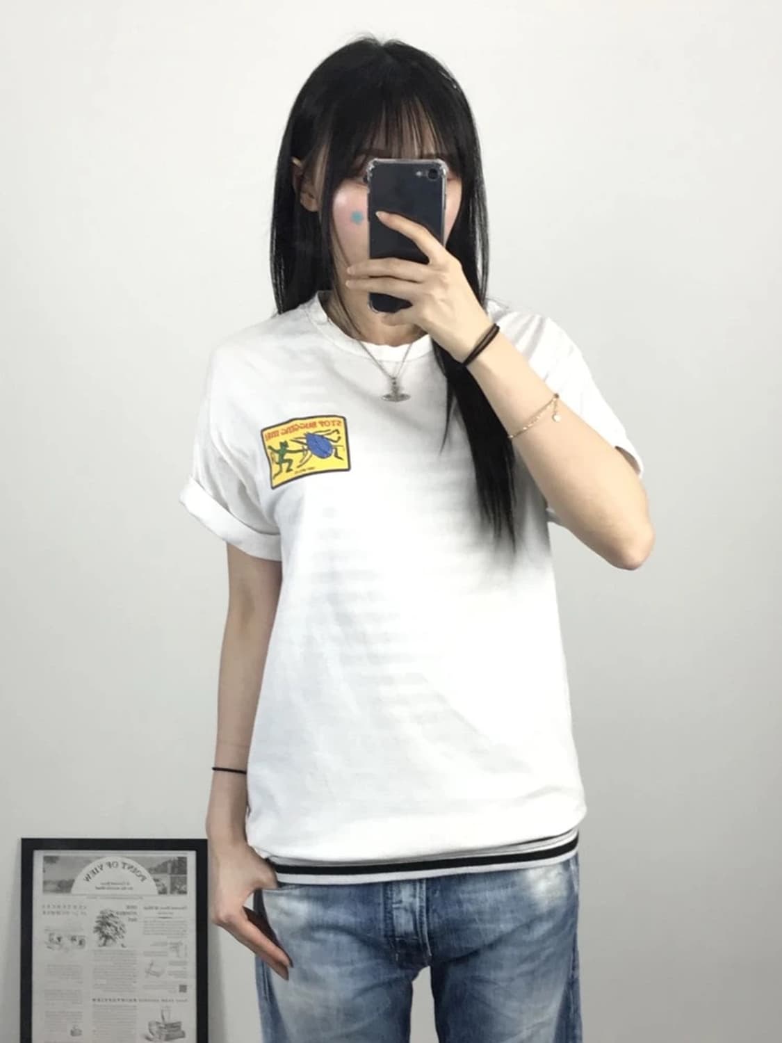 OBEY Back Graphic White Tee 상품이미지3