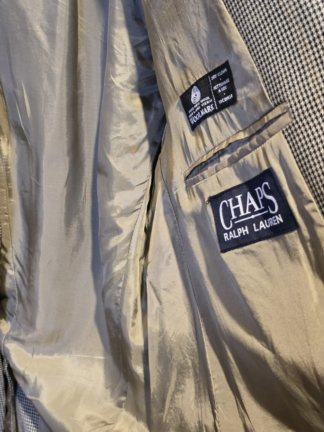 90s Chaps Ralph Lauren 투버튼 체크 블레이저 자켓 상품이미지4