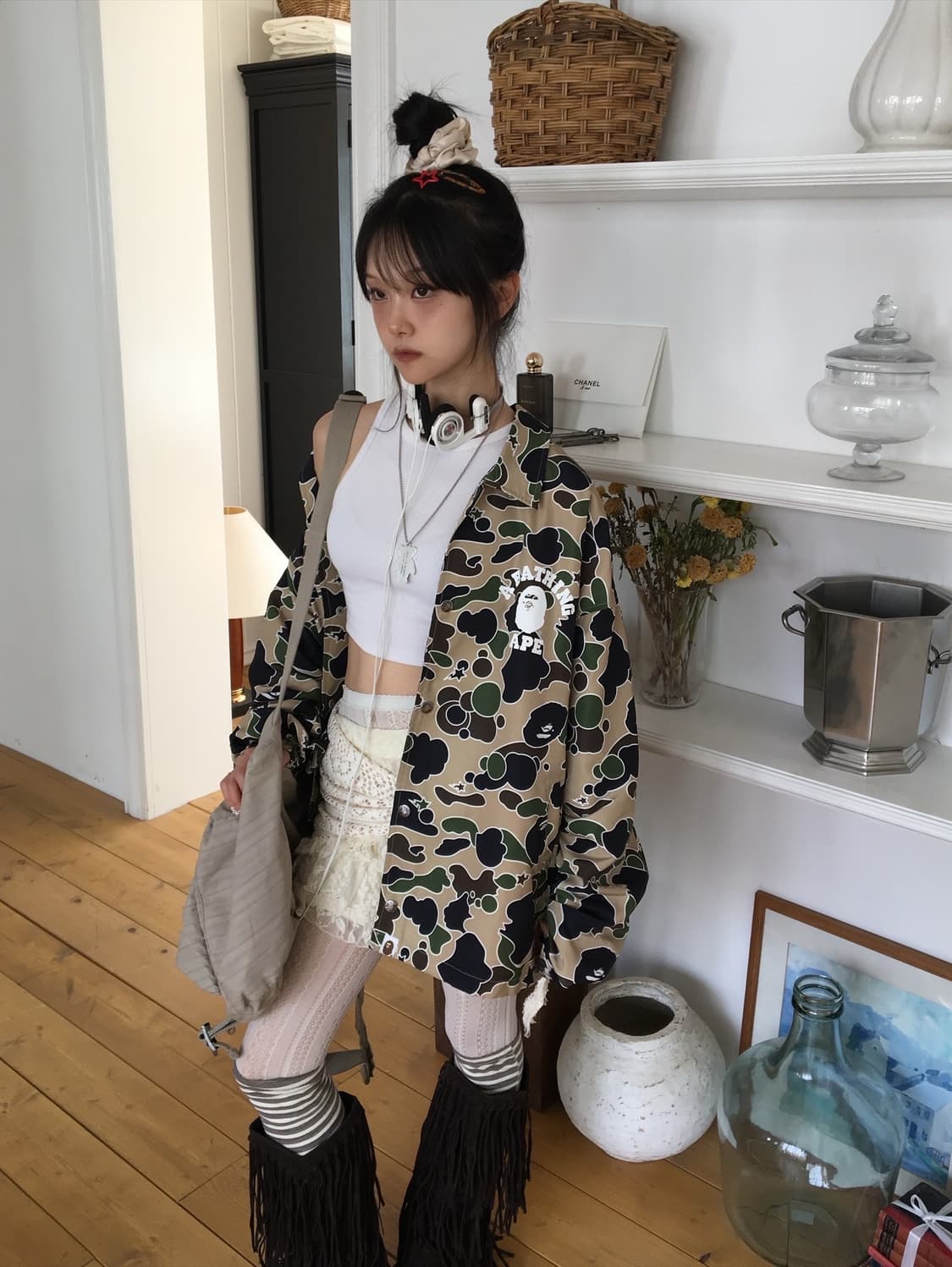 베이프 황계 스타 카모 자켓 상품이미지1