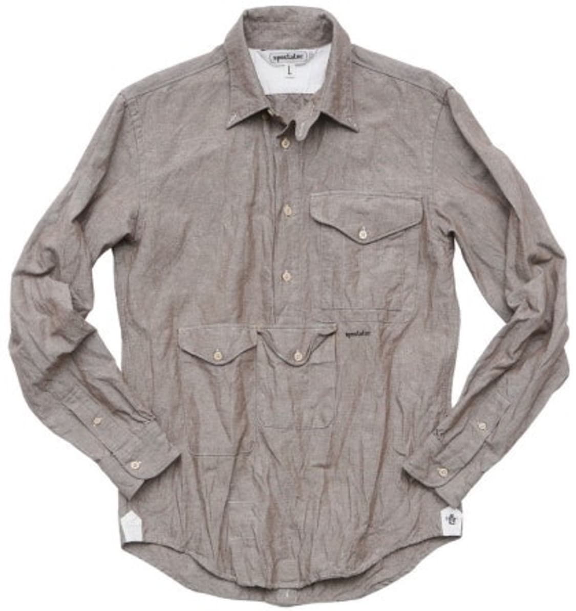 스펙테이터 린넨 풀오버 셔츠, M 상품이미지1