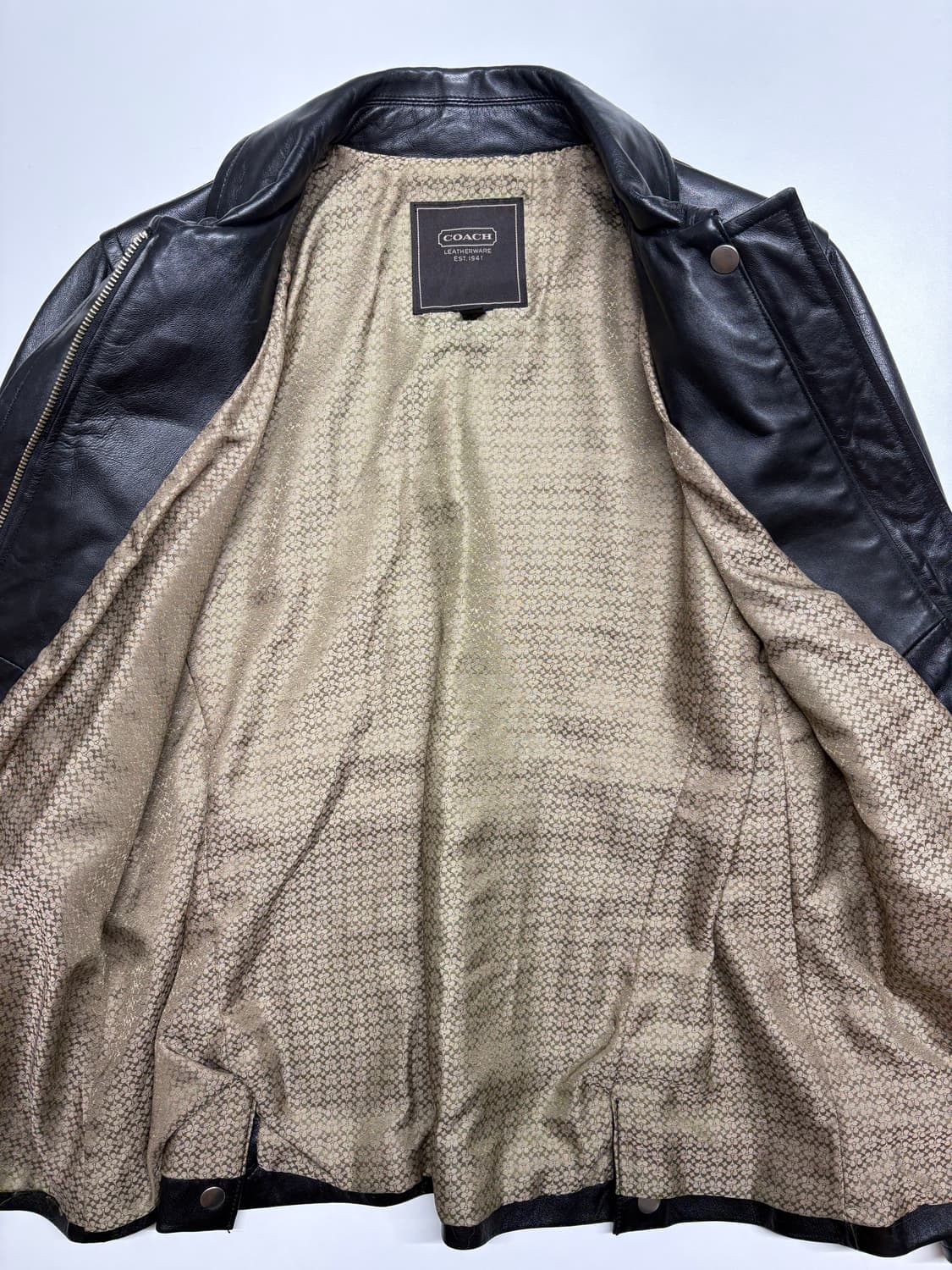 00's 코치 위켄드 레더 자켓 상품이미지3
