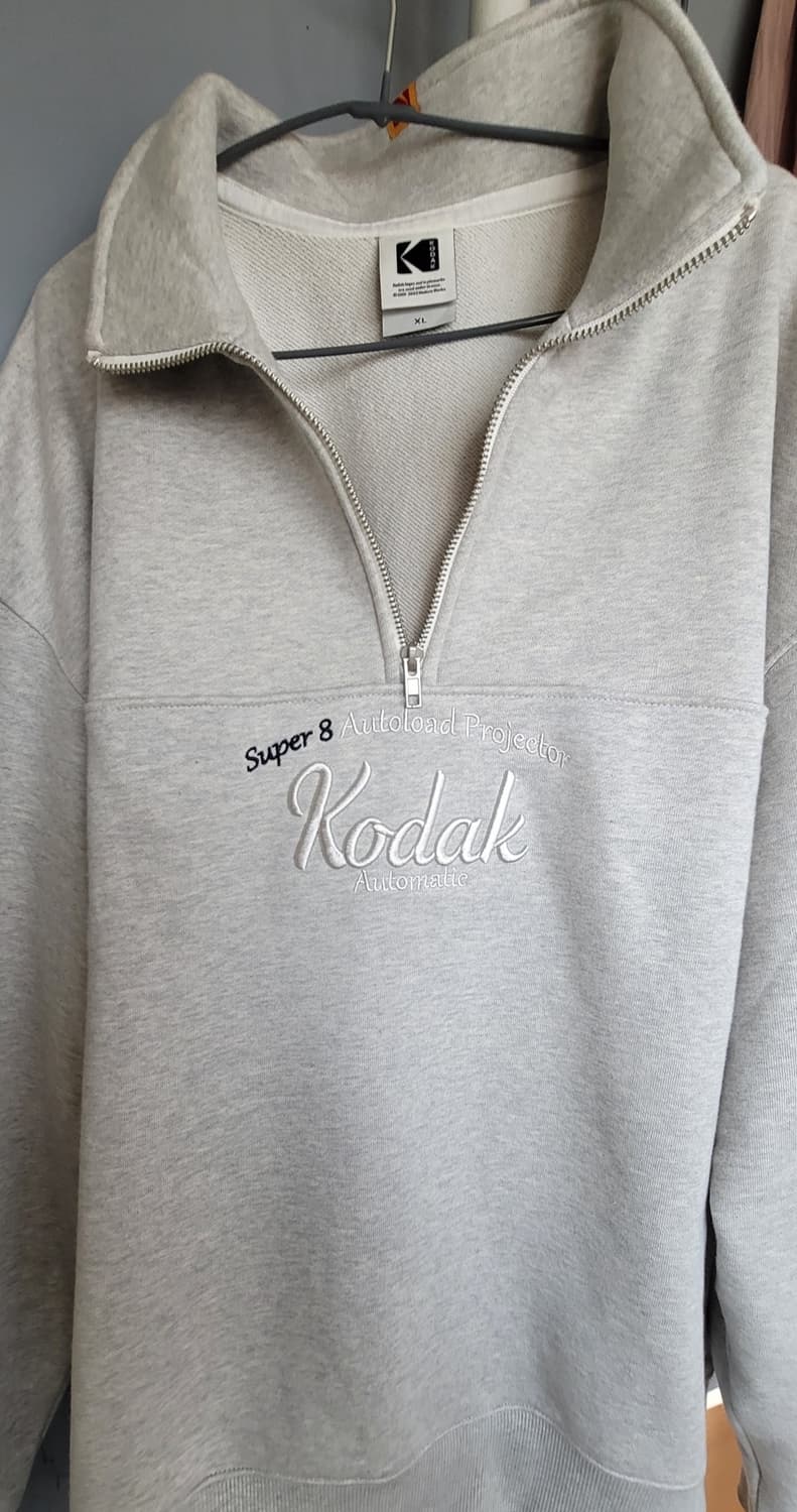 코닥 그레이 아노락 하프집업 맨투맨 XL사이즈 상품이미지2