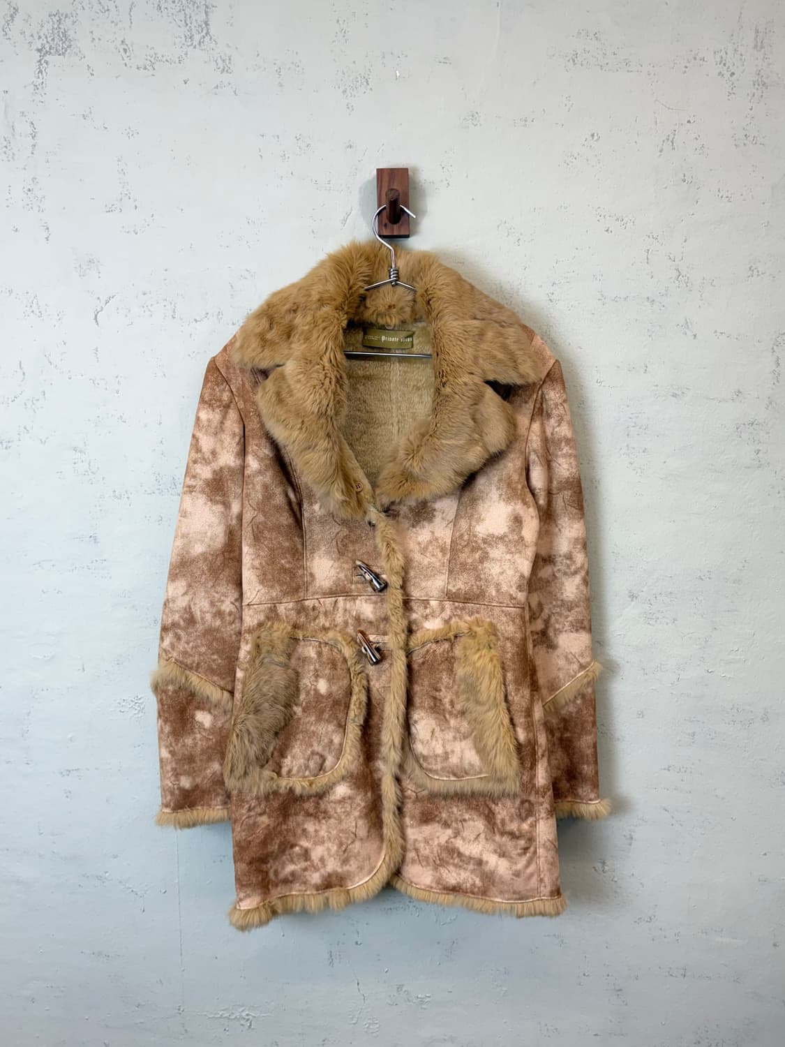 JPN 빈티지 래빗 퍼 무스탕 더플 자켓 상품이미지1