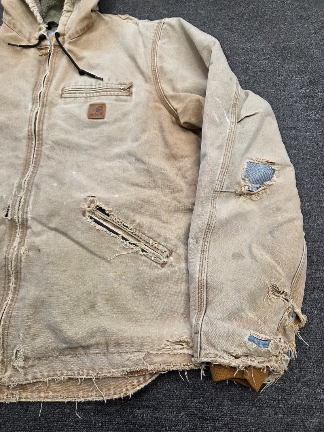 빈티지 칼하트 후드 워크자켓 상품이미지4