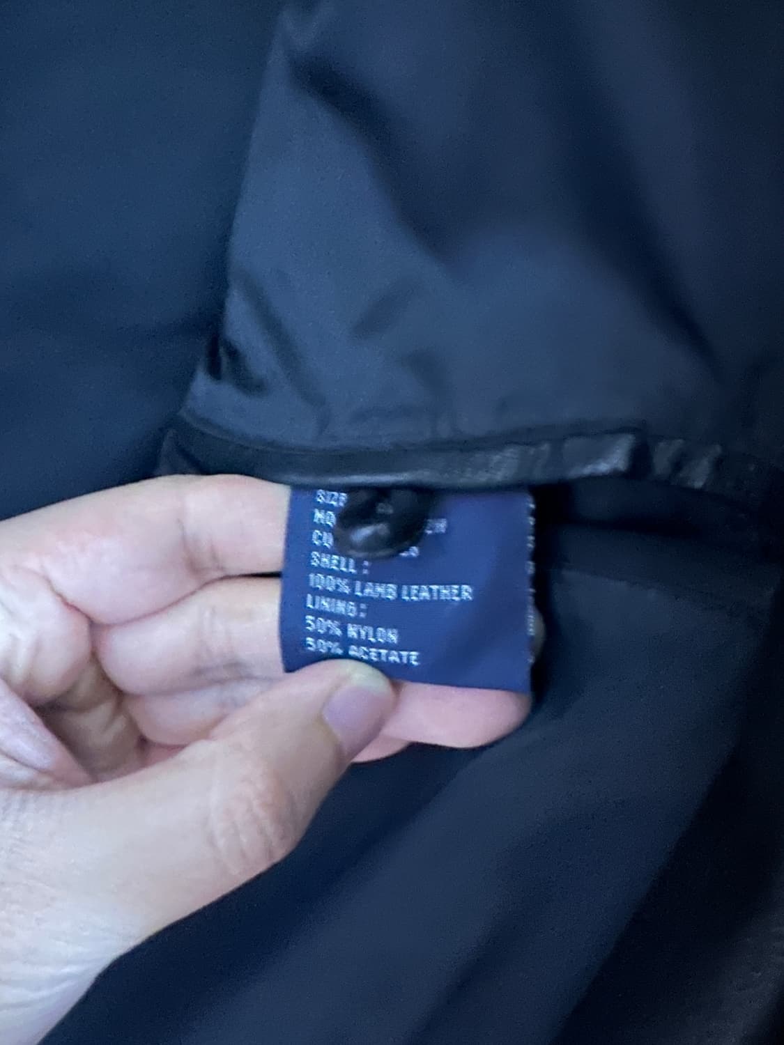 [48L] 랄프로렌 램스킨 양가죽 3버튼 블레이저 상품이미지5