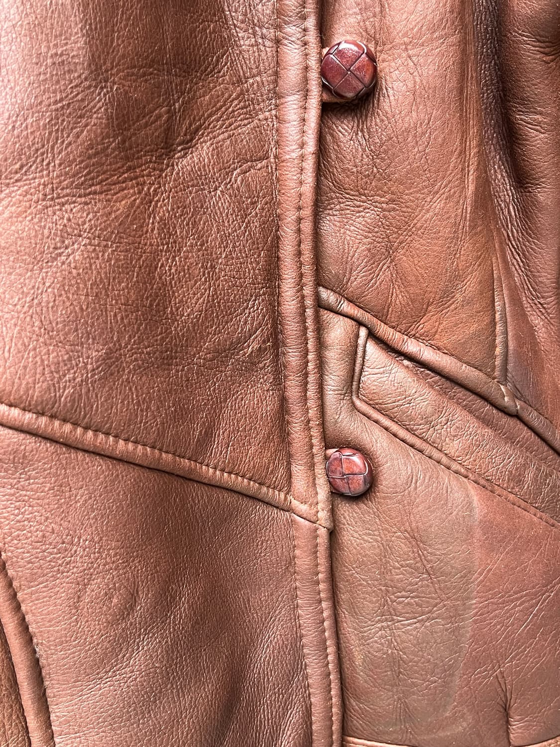 90s lambskin 양가죽 시어링 자켓  상품이미지8