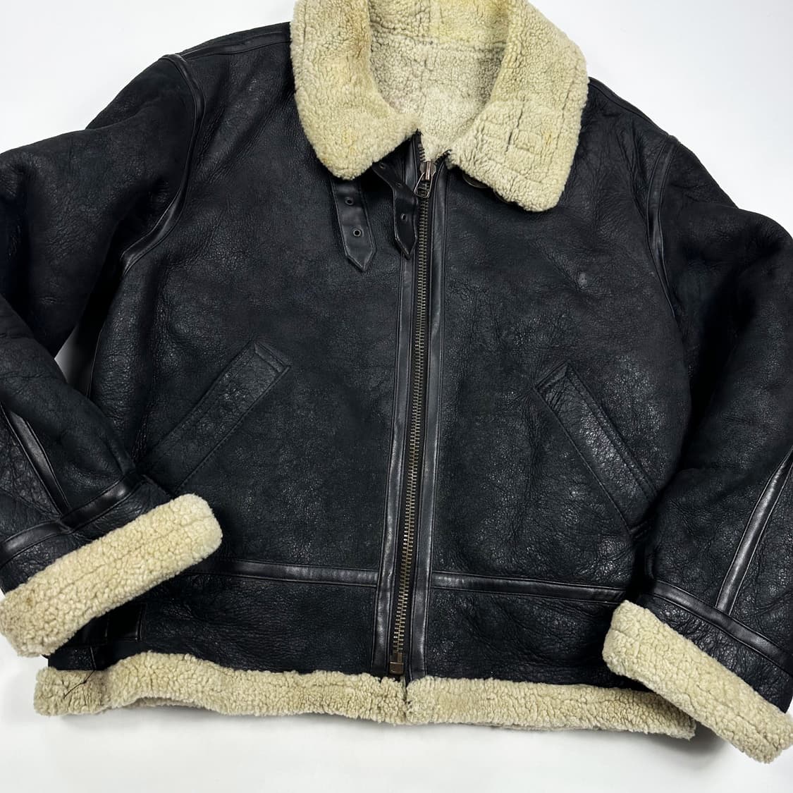 오리지널 미군 TYPE B-3 양가죽 무스탕 2XL 상품이미지5