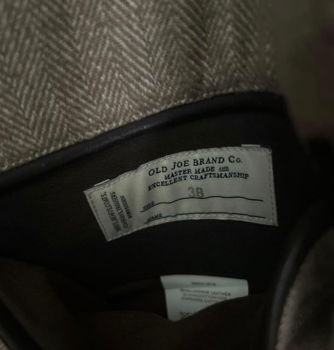 Old joe 파티나 홀스하이드 가죽자켓 상품이미지4