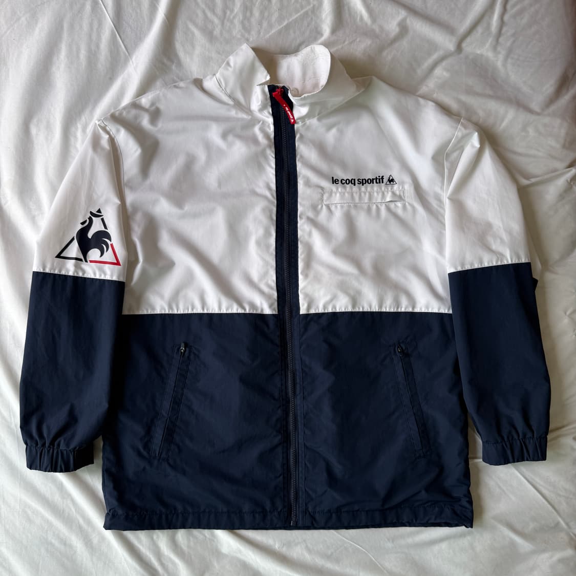 2+1) 르꼬끄 스포르티브 화이트 바람막이 XL 상품이미지1