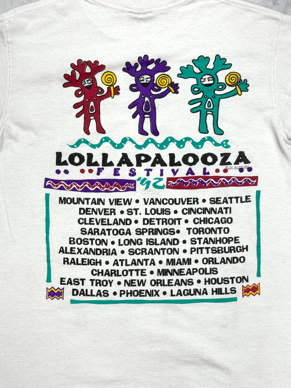 1992 Lollapalooza shirt 상품이미지5