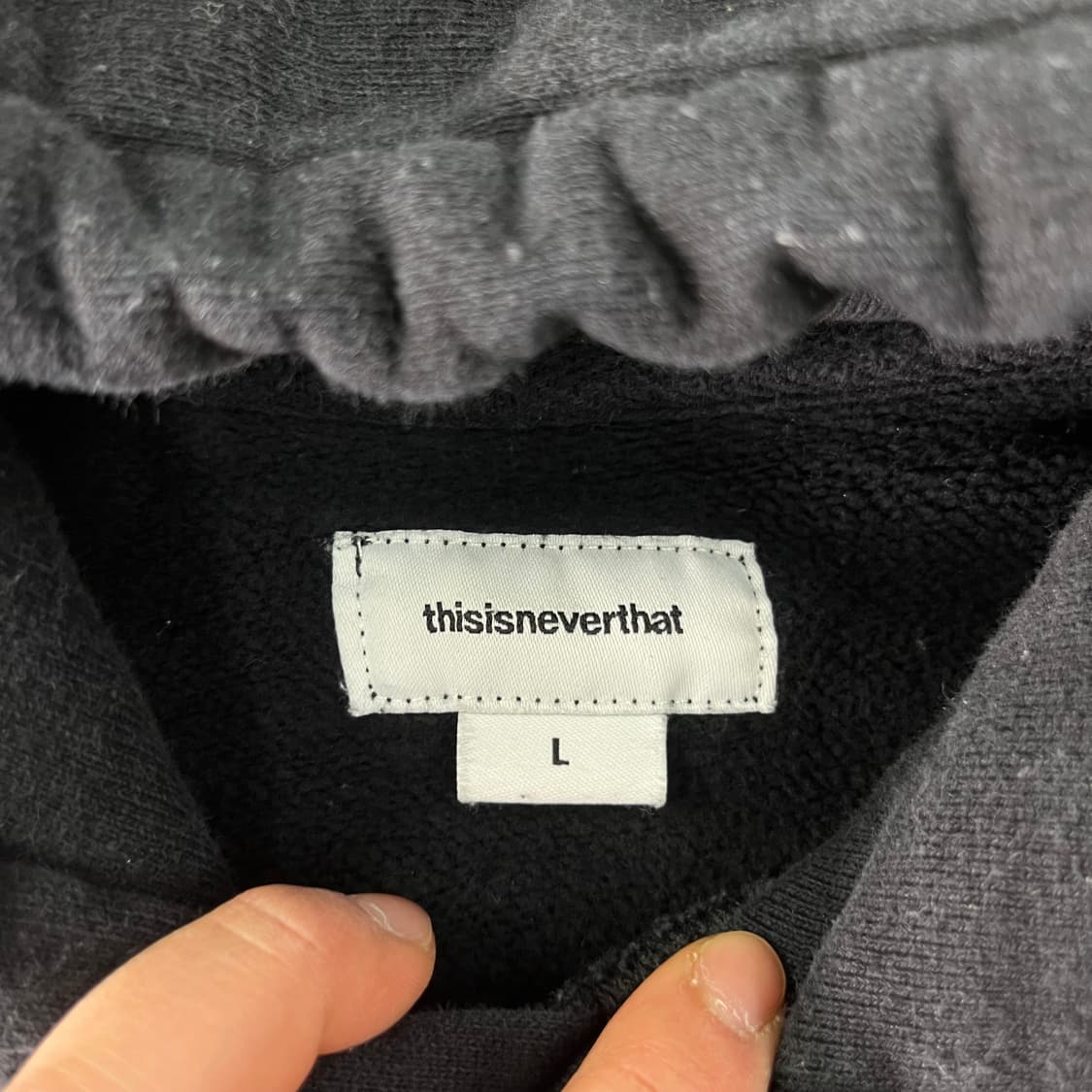 100 디스이즈네버댓 빅로고 후드티 상품이미지3