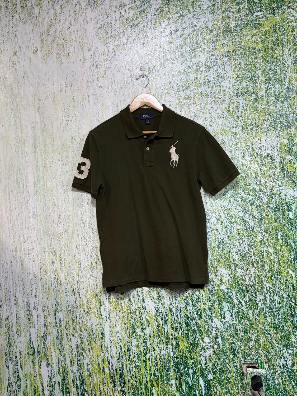 폴로 빅포니 치프키프 올리브 카키 카라 pk 반팔 티셔츠 L 상품이미지7