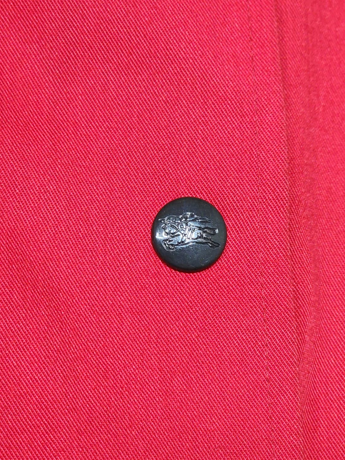 (XL) 버버리 트렌치코트 빨강 싱글 집업 안감 노바체크 영국판  상품이미지4